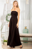 The Maddy Tube Solid Ruffled Maxi