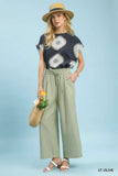 Lisa Striped Wide-leg Pants