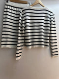 Yacht Club 2pc Striped Top & Skirt Set