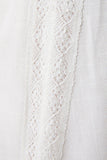 Midi Skirt With Trim- White