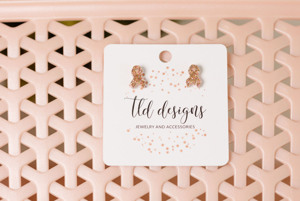 Breast Cancer Awareness Studs