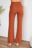 Venti6 Side Zipper Flared Dress Pants