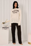 "MARTINI PLEASE" Lightweight Sweater