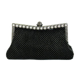 Metal Mesh Evening Clutch Bag - Flip Top Closure