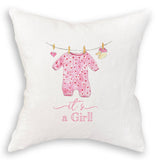 Baby Girl Clothing with “It's a Girl” Dishtowel