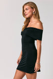 One Shoulder Double Lined Mini Dress