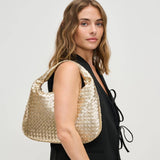 Adela Woven Hobo - Gold