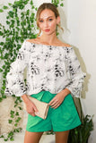 Off The Shoulder Tiered Floral Blouse