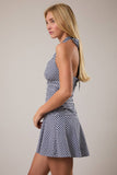 Abby Crush Halter Gingham Mini Dress