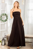 The Maddy Tube Solid Ruffled Maxi