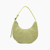 Luna Coastal Straw Shoulder Purse