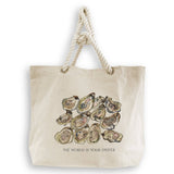 A Dozen Oysters with Quote: Dishtowel