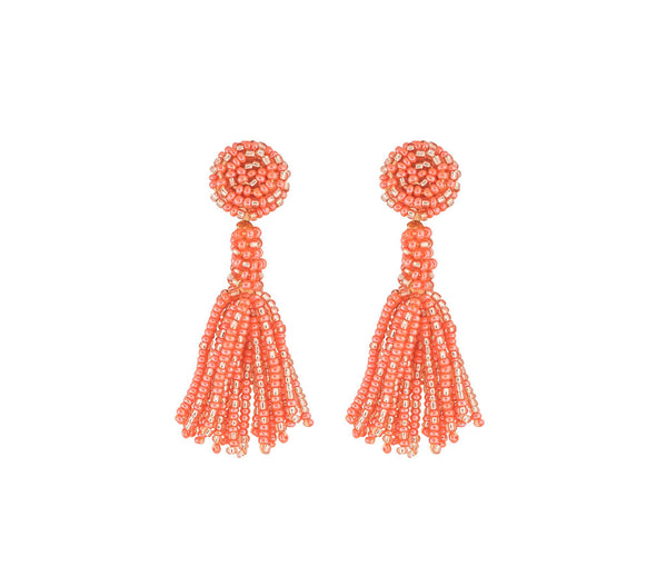 The Petite Finley Earring  - Tangerine