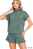 Scuba Half ZipTop w/Dolphin Shorts Set