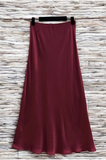 Essence Italian Viscose Satin Bias-Cut Midi Skirt