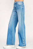 Petra Super Soft Touch High Rise Wide Leg Jean - Medium Light