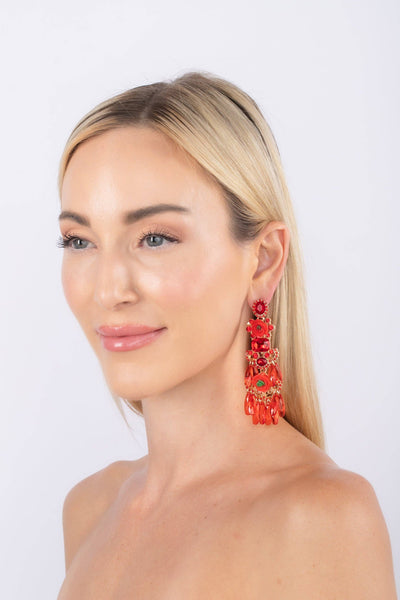 Rojo Drop Earring