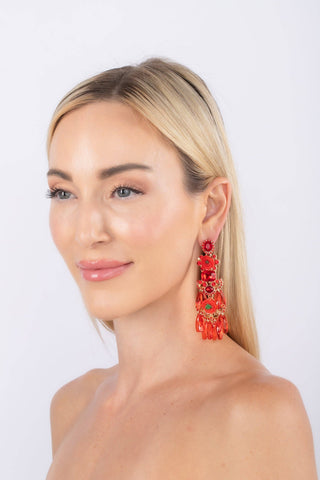 Rojo Drop Earring