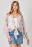 Mystree Print Mix Kimono