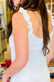 Simply Perfect Ruffle Strap Mini Dress - Off White