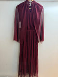 Sienna Mid Length Pleats + Tulle Cape Dress