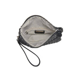 Aria Woven Wristlet Clutch - Merlot