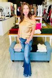 The Dropped Shoulder Short Sleeve Satin Top