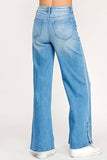 Petra Super Soft Touch High Rise Wide Leg Jean - Medium Light