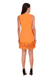 Donna Ricco Sleeveless Scuba Cupcake V Neck Dress