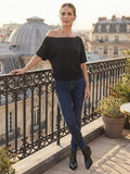Made in Italy Solid Asymmetric Top