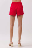 Caitlyn Game Day Solid Tailored High Waisted Shorts