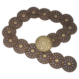 Flora Mandela Cut Out Eyelet Disc Hip Belt