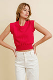 Game Day Rib Neck Knit Sweater