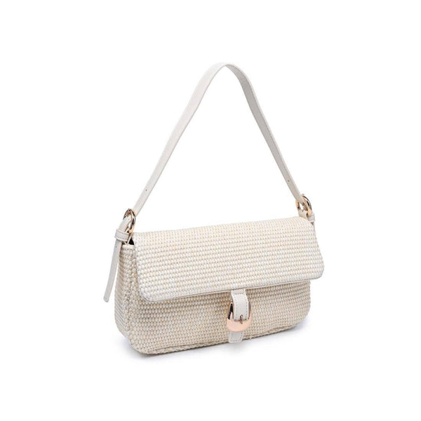 Gloria - Straw Crossbody: Ivory