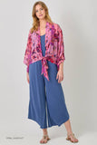 Mystree Print Mix Kimono