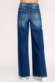 Petra Super Soft Touch High Rise Wide Leg Jean - Dark Medium