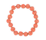Boho Globe Bracelet  - Tangerine