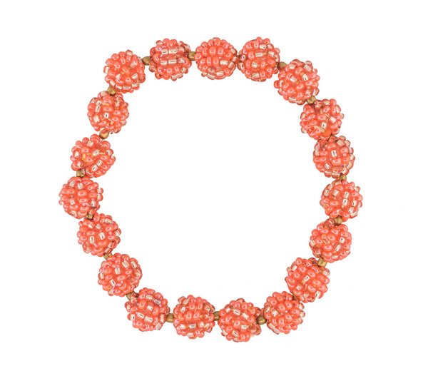 Boho Globe Bracelet  - Tangerine