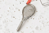 Handmade Sports Athlete Christmas Ornament - Tennis Racket