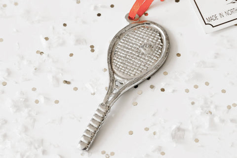 Handmade Sports Athlete Christmas Ornament - Tennis Racket