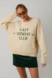 “LAZY SUNDAY CLUB” Sweater