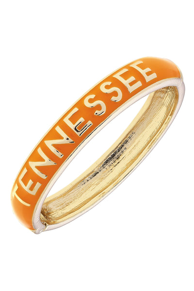 Tennessee Vols Sculpted Enamel Hinge Bangle in Orange: Orange