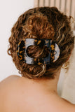 Round Flat Hair Clip | Large | Tortoise