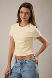 Double Lined Short Sleeve Baby Tee