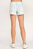 Petra High Rise Patch Pocket Shorts with Frayed Hem