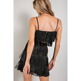 Rhinestone Suede Fringe Tank Top