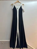 The Enzo Racing Stripe Ribbed Tank Dress