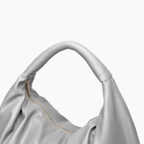 Wanderlust Tote Scrunchie Hobo Bag - White