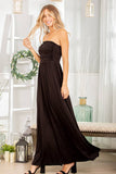 The Maddy Tube Solid Ruffled Maxi
