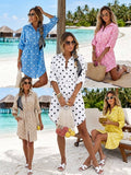 Italian Polka Dot Gauze Cotton Dress